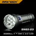 Maxtoch SN6X-23 18650 7 * U2 XML Cree Led linterna brillante alta